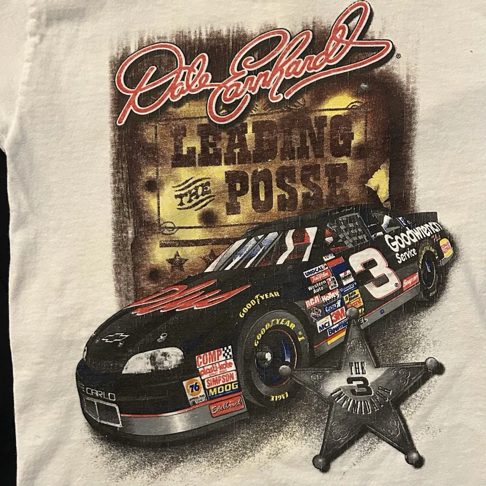 Pacote/Lote de 3 Camisetas Dale Earnhardt Vintage Anos 90 Todos os Tamanhos Jovens Pequenas (6-8) - Imagem 4 de 4