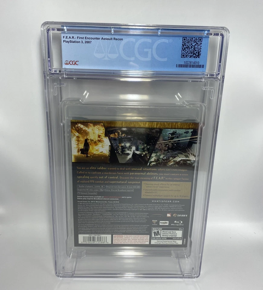 F.E.A.R.: First Encounter Assault Recon (Sony PlayStation 3, 2007) PS3 CGC 9.8A+ - Image 2 of 2