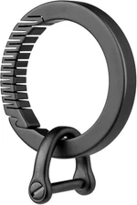 Tisur Titanium Round Carabiner Keychain, Small Key Ring, Lightweight Carabiner _