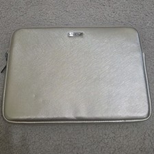 Kate Spade New York Saffiano Leather Laptop Sleeve Case Gold 13  x9.5"