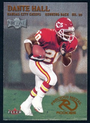 2000 Fleer Metal Dante Hall #227 Precious Rookies RC Card Kansas City Chiefs