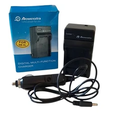 NB-8L Digital Wall Charger Pack & Car Power Cable Lot for Canon NB8L Battery Set