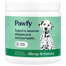 Allergy & Immune, For Dogs, 6 Months+, Turkey, 30 Chews, 4.5 oz (128 g)