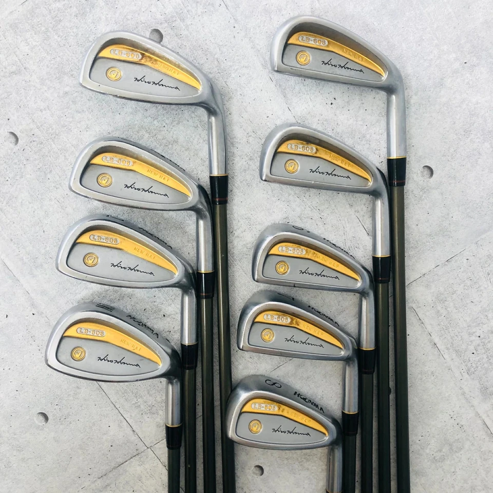 HONMA LB-606 4S Iron Set 4-S 9pcs New Super Light Titanium Carbon 4S/R1 #AB18029 - Image 2 of 4
