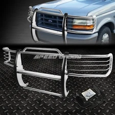 FOR 92-96 FORD F150-F350 PICKUP CHROME STAINLESS STEEL FRONT BUMPER GRILL GUARD