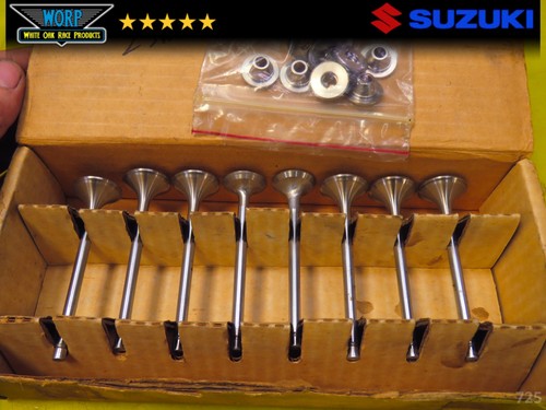 GENUINE VANCE AND HINES SUZUKI GS1100 25MM LAPPED VALVES SET OF 8 - Picture 2 of 6