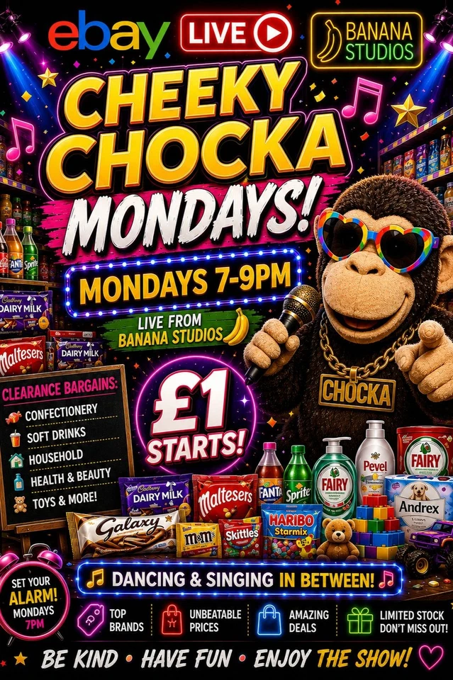Cheeky Chocka Mondays! Clearance Confectionery, Health & Beauty & More