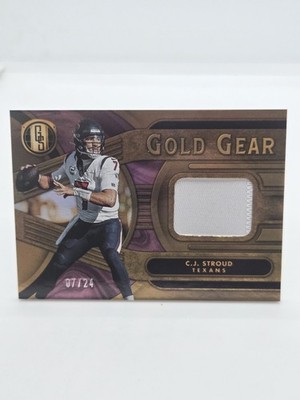 2024 Gold Standard CJ Stroud Gold Gear Relic Rose Gold  7/24 🔥JERSEY MATCH🔥