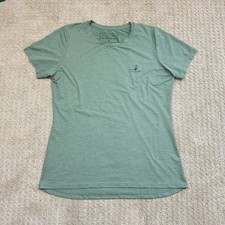 ANETIK Tech T-Shirt Women's Medium UPF 30 Performance Tee Green Short Sleeve