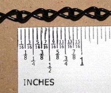 18g Black Jack Chain for Stained Glass - (2) Feet 