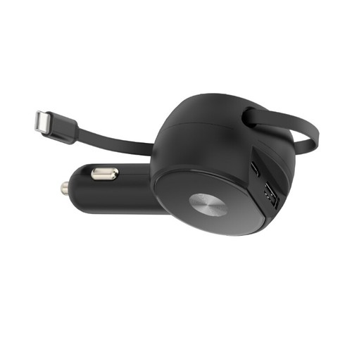 USB C Car Charger 60W Retractable Car Charger Fast Charging Quick Power Delivery - 第 10/10 張圖片