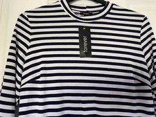 Forever Womens stripes Dress Size Large Forever