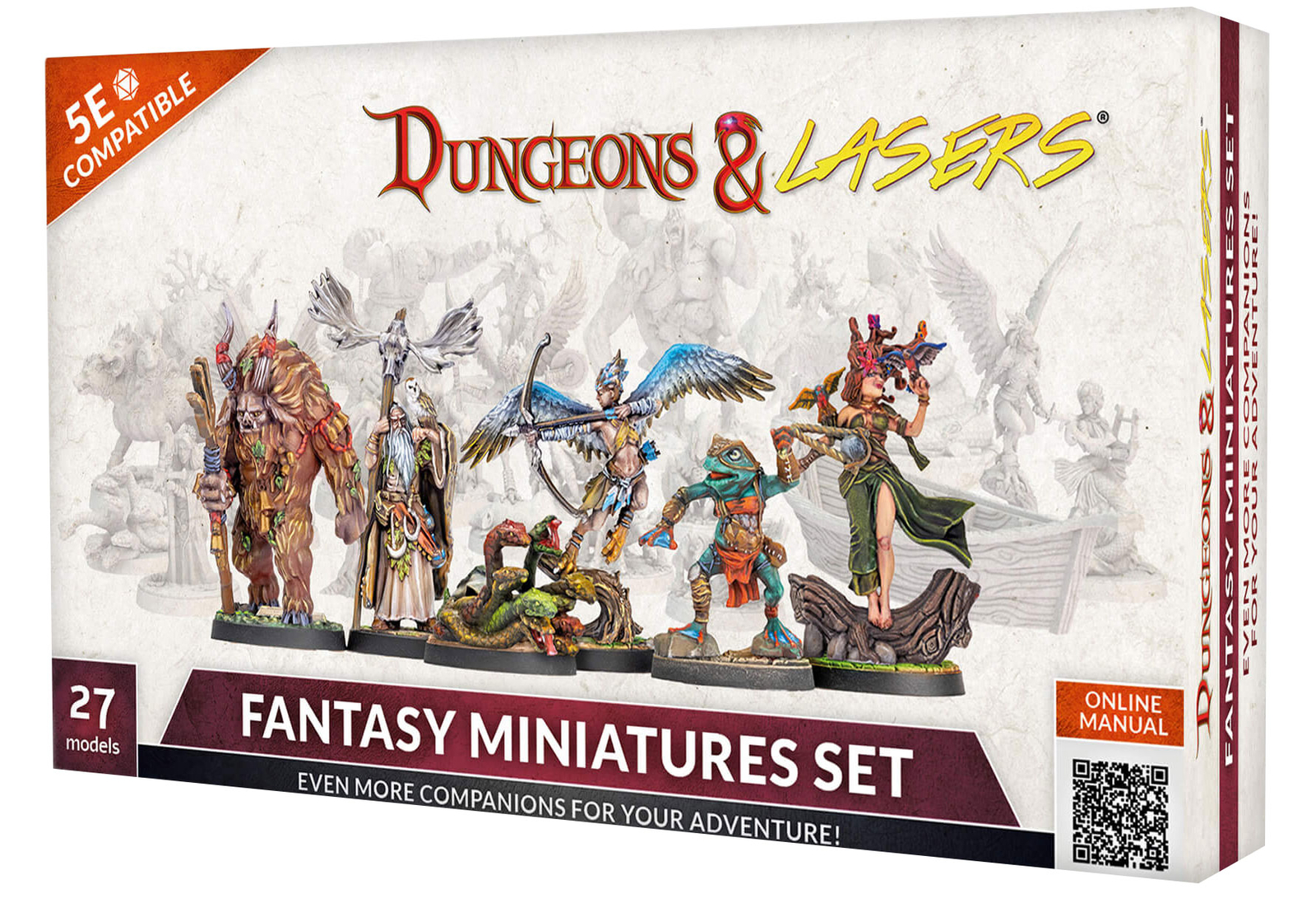 Подземелья и лазеры: Набор фэнтезийных миниатюр, совместимый с 5E
