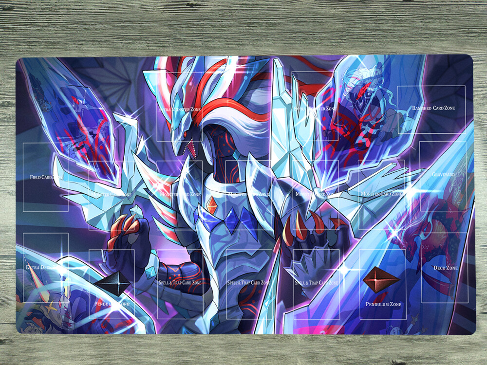 WVICM Playmat Mirrorjade the Iceblade Dragon TCG CCG Trading Card