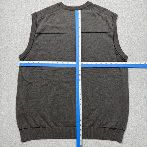 Cutter & Buck Vest Mens Extra Large Gray Torrey Pines Golf Pullover Sweater XL - Picture 6 of 8
