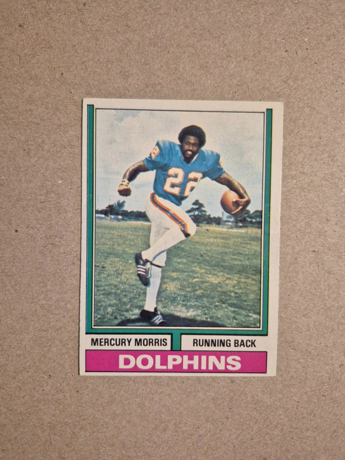 Mercury Morris trading card