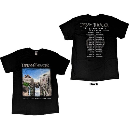Dream Theater TOTW Cover Art Tour 2022 T-Shirt Schwarz Neu