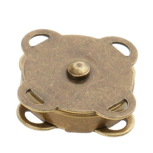 20 Sets 14mm DIY Magnetic Snaps Purse Clasp Closures Metal Button Bag Craft - Picture 4 of 9