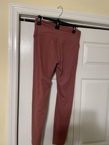 Winter Workout Yoga Pants, Fleece-Lined High-Waist - Rose Size Large - New