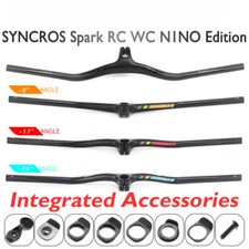 Carbon Fiber MTB Bike Integrated Handlebar with Stem Angle -8/-17/-25 Degree