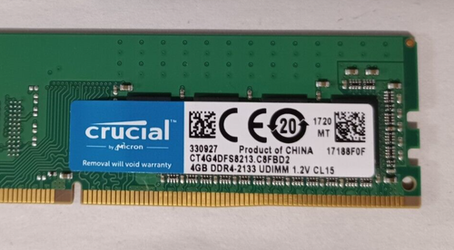 Crucial 8GB KIT (4GBx2) PC4-17000 DDR4-2133MHz Desktop RAM Memory