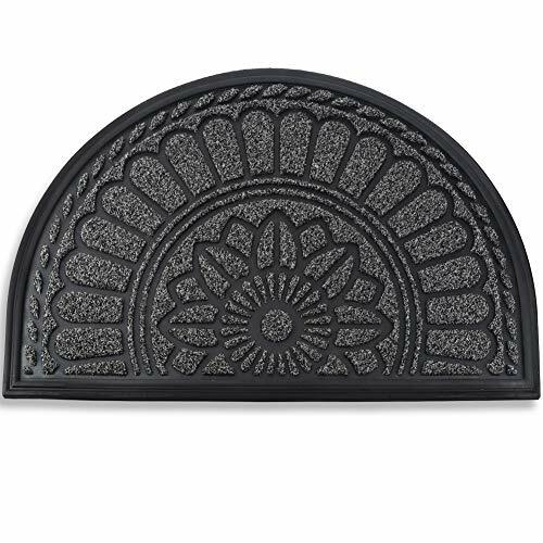 Mibao Half Round Door Mat, NonSlip Entrance Assorted Sizes