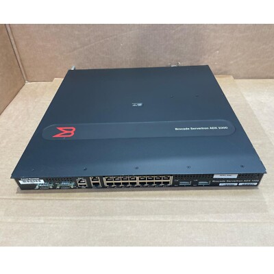 Brocade ServerIron ADX 1000 App Delivery Traffic Manager SI1216-4SSL-PREM 2xPSU