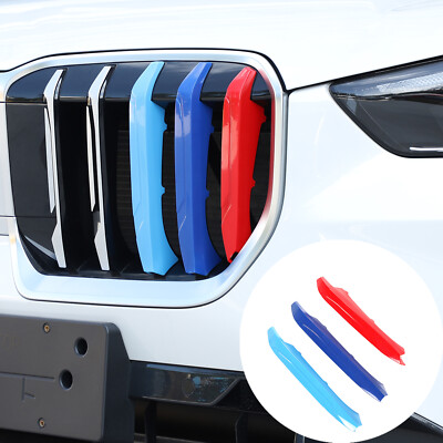 3Pcs Front Grille Grill Cover Strip Clip Trim Exterior Für BMW X1 2023-2024