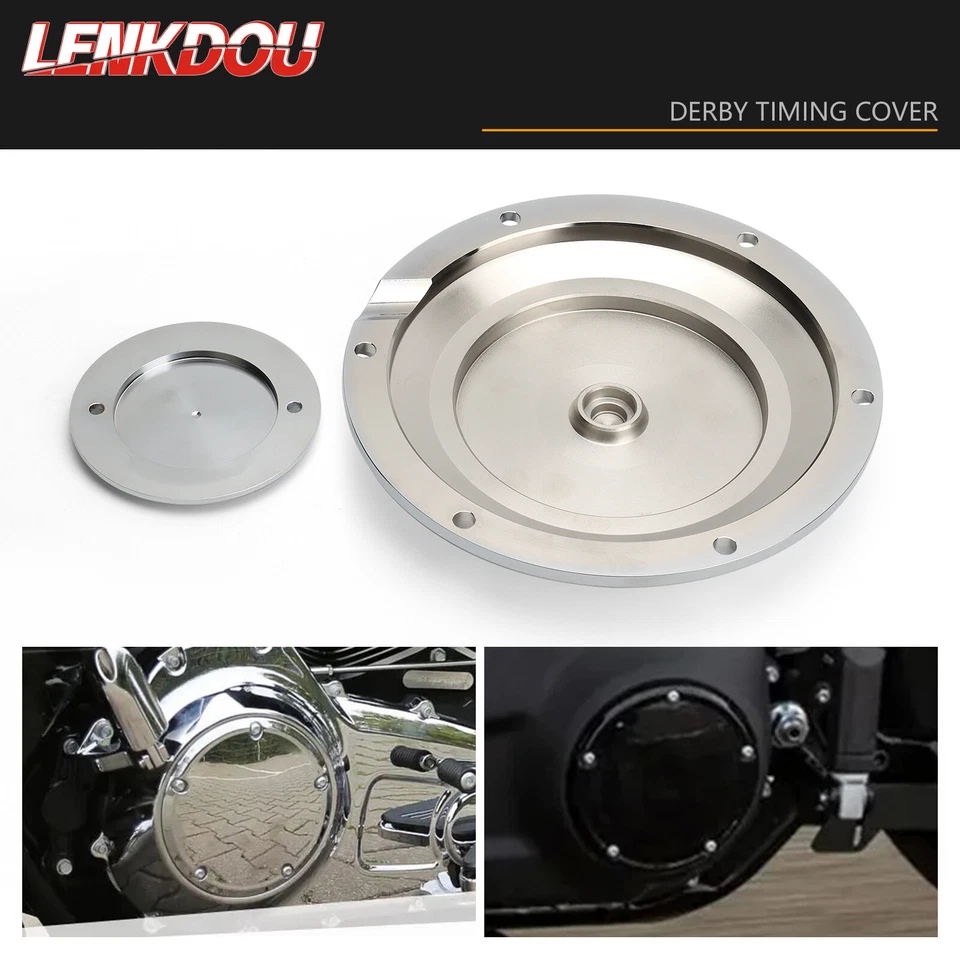 Cubierta de temporizador Derby cromada para Harley Sportster 1200 883 XL 72 48 2004-2022 Foto 3 de 4