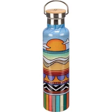 Primitives By Kathy SUNSET Insulated Stainless Steel Water Bottle 25 oz - NIB
