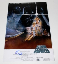 ALAN LADD JR. STAR WARS PRODUCER FOUNDER SIGNED 12X18 MOVIE POSTER PHOTO B COA