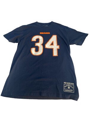 NFL mitchell＆ness フットボールTシャツ 34 size48 Preowned Mitchell & Ness NFL Chicago Bears #34 Walter Payton Shirt