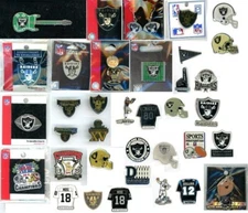 Raiders Vintage Pin Choice Pins Oakland NFL  AFC las vegas rice moss collins