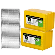800 PCS meite 14 Gauge Concrete T Nails 1-1/2" to 2-1/2" Length Glue Collated