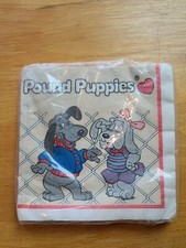 Vintage 1986 Tonka POUND PUPPIES NOS Package PARTY Luncheon NAPKINS