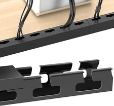Upgraded Cable Management Under Desk with Big Hole,61(4X15.4) Inch Open Slot Cab