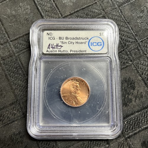 BU BROADSTRUCK LINCOLN MEMORIAL SIN CITY HOARD AUSTIN HUTTON SIGNED ICG ERROR - Picture 3 of 4