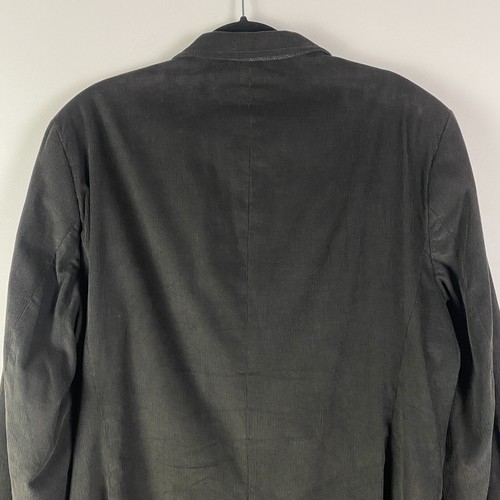 Banana Republic Corduroy Blazer Jacket Mens 46L Black - Picture 5 of 11