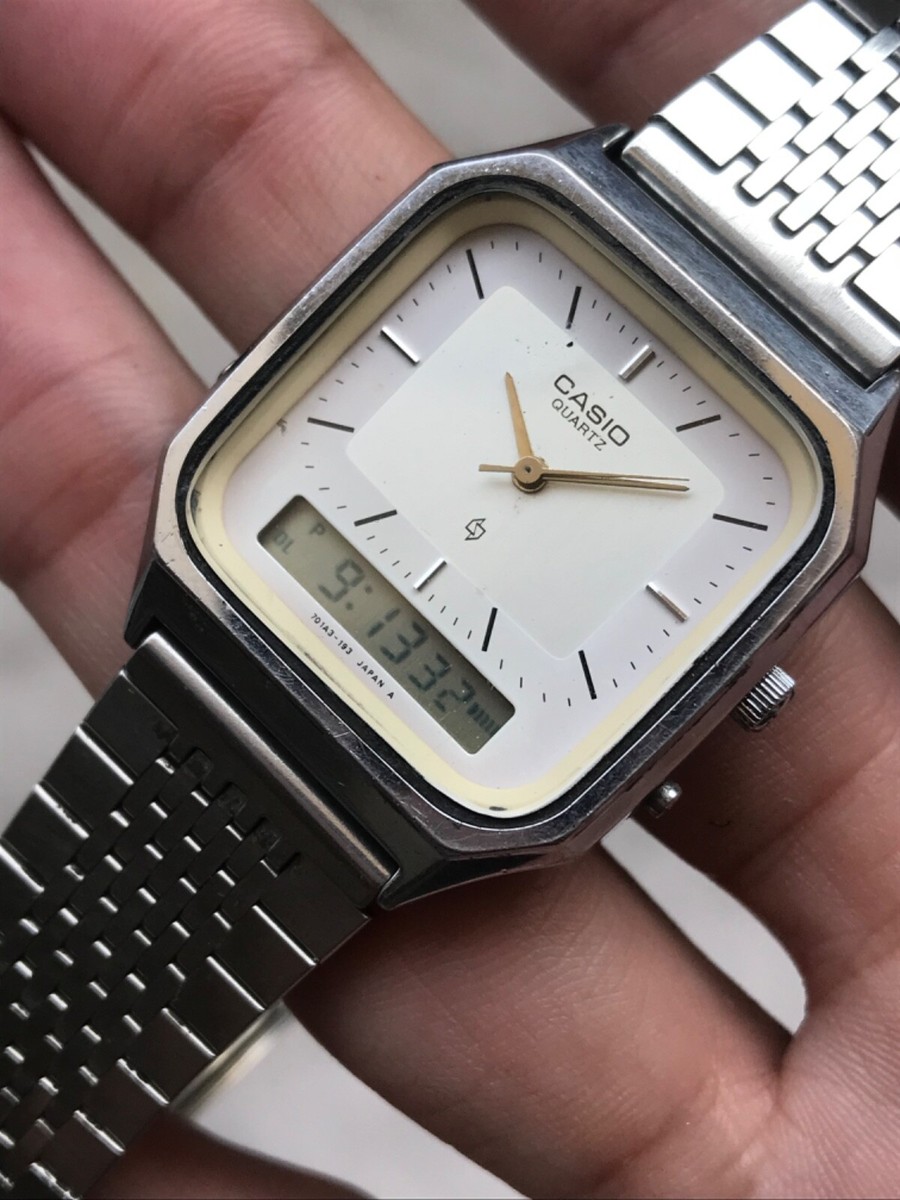 Casio Ana-digi Dual Time Quartz 305 AQ-322 Men