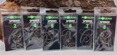 Korda Spinner Hook Micro Barbed Gr. 2 4 5 6 7 8 Haken 55 Grad für Spinnerrig