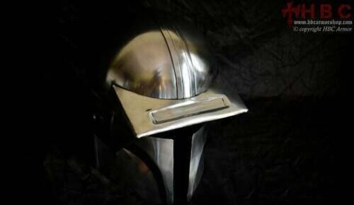 Mandalorianer Armor Helm Tragbare Star Wars Serie Metall Helm - Bild 4 von 4