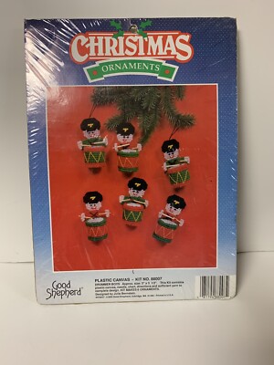Good Shepherd Drummer Boys Christmas Ornaments Kit 88007 Plastic Canvas 1989