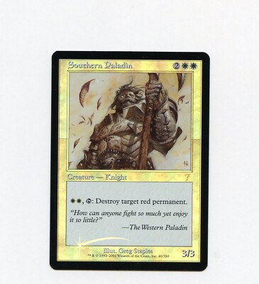 南の聖騎士 / Southern Paladin【7ED】 【Foil】 MTG Southern Paladin Foil Rare 7th Ed (Played Foil Line) | eBay