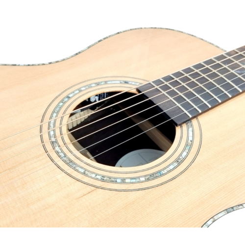 Haze Acoustic Guitar Parlor Body LotusCREQ - Picture 4 of 19