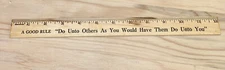 Vintage Coca Cola Wood Ruler "Do Unto Others As You Would Have Them Do Unto You"