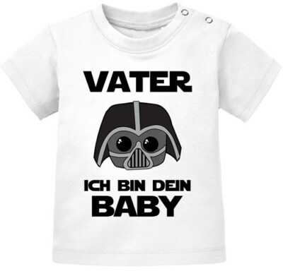 Baby Short Sleeve T-Shirt Father I Am Your Baby Baby Shirt Organic Cotton Boys