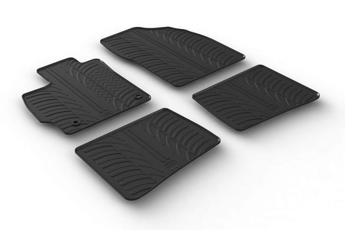 Gledring USA Custom Fit All-Weather Rubber Floor Mats Intended for Toyota Pri...