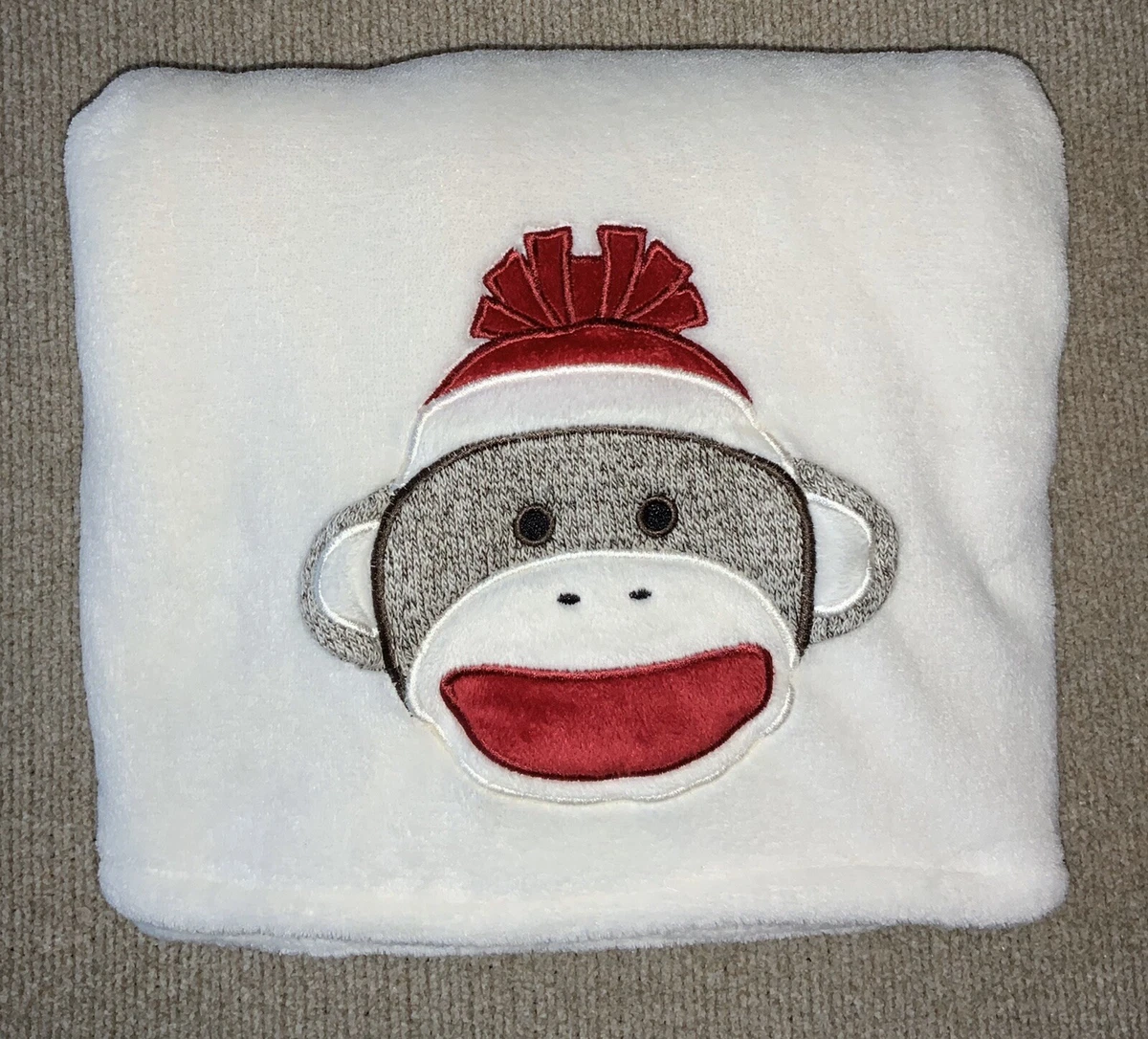 Sock monkey baby blanket sale