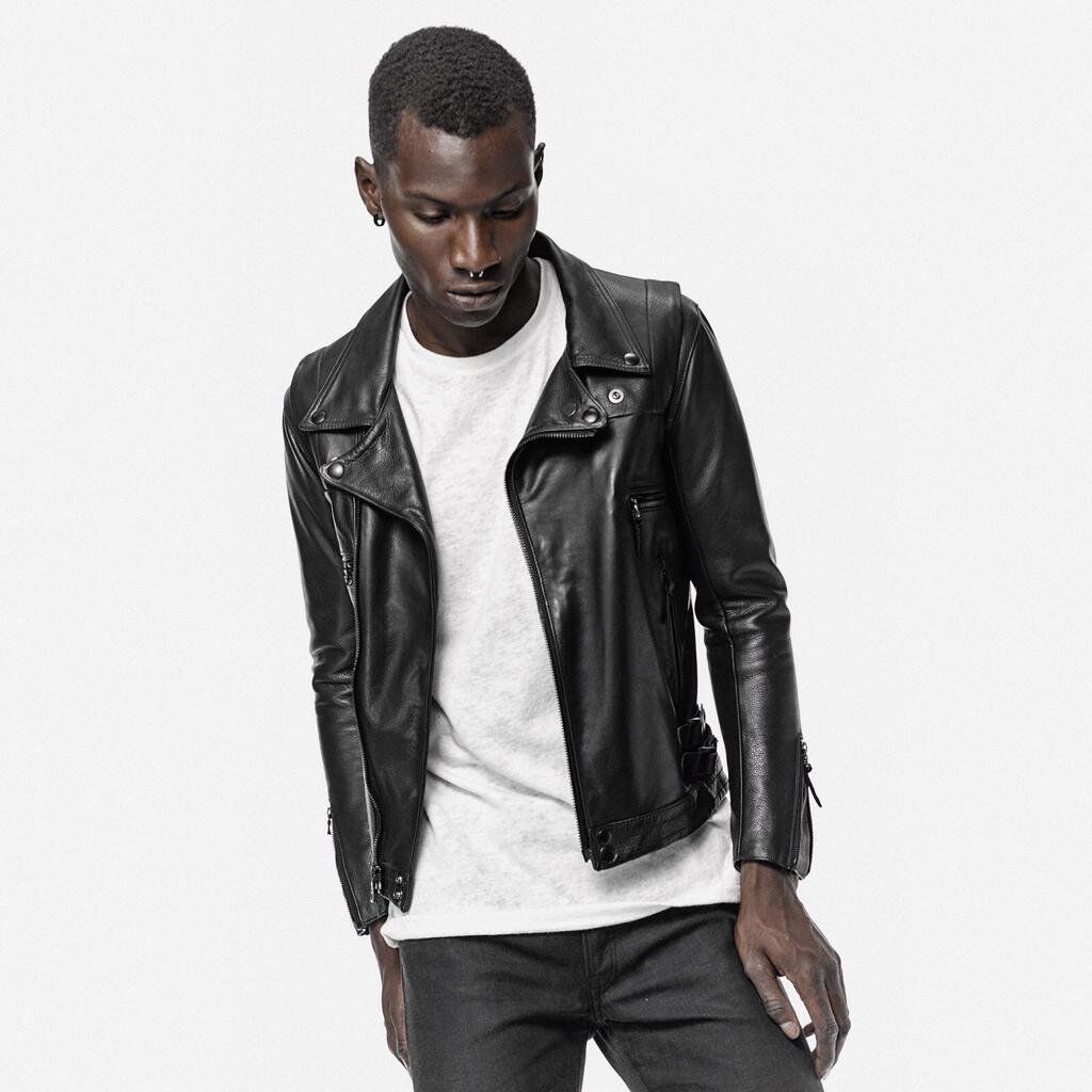 John Elliott Leather Rider Motorcycle Jacket Coat Small John Elliott Leather Rider Motorcycle Jacket Coat Small