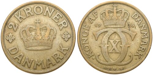 Dinamarca - Dinamarca 2 coronas 1924-1959 - KM# 825 añadas diferentes - Imagen 1 de 23